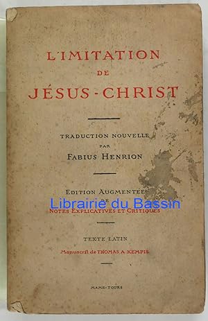 Seller image for L'imitation de Jsus-Christ for sale by Librairie du Bassin