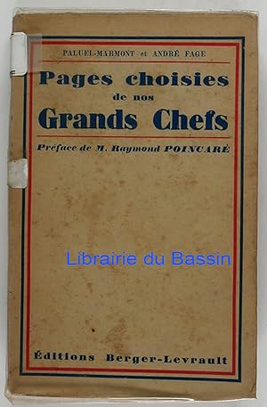 Seller image for Pages choisies de nos grands chefs for sale by Librairie du Bassin