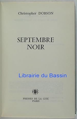 Immagine del venditore per Septembre noir venduto da Librairie du Bassin