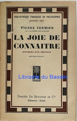 Seller image for La joie de connatre for sale by Librairie du Bassin