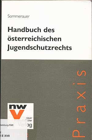 Bild des Verkufers fr Handbuch des sterreichischen Jugendschutzrechts zum Verkauf von avelibro OHG