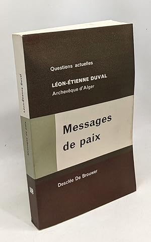 Messages de paix - questions actuelles