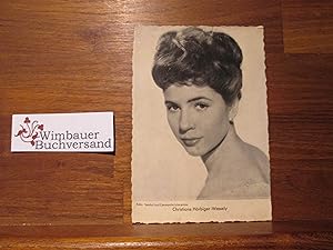 Bild des Verkufers fr Photopostkarte Christiane Hrbiger-Wessely zum Verkauf von Antiquariat im Kaiserviertel | Wimbauer Buchversand