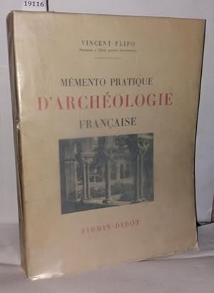 Image du vendeur pour Mmento pratique d'Archologie franaise mis en vente par Librairie Albert-Etienne