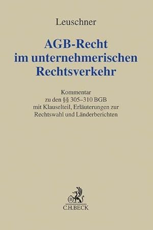Seller image for AGB-Recht im unternehmerischen Rechtsverkehr for sale by Rheinberg-Buch Andreas Meier eK