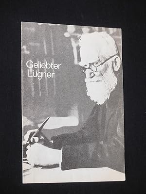 Bild des Verkufers fr Programmheft 1 Deutsches Theater Berlin 1964/65. GELIEBTER LGNER von Kilty. Regie: Wolfgang Heinz, Bhnenbild: Heinrich Kilger, Kostme: Christine Stromberg, techn. Einr.: Mirtscho Dokow. Mit Erika Pelikowsky (Stella) und Herwart Grosse (Shaw) zum Verkauf von Fast alles Theater! Antiquariat fr die darstellenden Knste