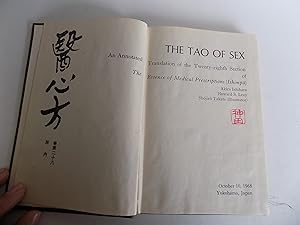 Seller image for The Tao of Sex. An Annotated Translation of the Twenty-eighth Section of The Essence of Medical Prescriptions (Ishimpo). Illustrated by Shojiro Takata. for sale by Antiquariat Rolf Bulang