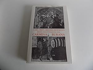 Bild des Verkufers fr Briefe zur Entstehung der Carmina Burana, herausgegeben und kommentiert von Frohmut Dangel-Hofmann. Mit zahlreichen Abbildungen, Faksimiles und Notenbeispielen. zum Verkauf von Antiquariat Rolf Bulang