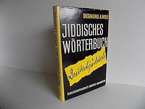 Imagen del vendedor de Jiddisches Wrterbuch. Wortschatz des deutschen Grundbestandes der jiddischen (jdischdeutschen) Sprache. a la venta por Antiquariat Rolf Bulang