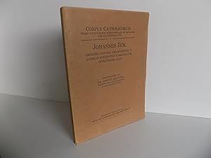 Bild des Verkufers fr Defensio contra amarulentas D. Andreae Bodenstein Carolstatini invectiones (1518). Herausgegeben von Joseph Greving (= Corpus Catholicorum. Werke katholischer Schriftsteller im Zeitalter der Glaubensspaltung, Nr. 1). zum Verkauf von Antiquariat Rolf Bulang