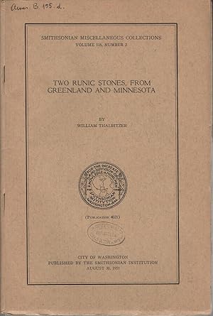 Image du vendeur pour Two runic stones, from Greenland and Minnesota mis en vente par Biblioteca di Babele