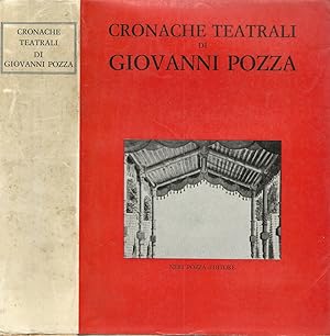 Bild des Verkufers fr Cronache teatrali di Giovanni Pozza zum Verkauf von Biblioteca di Babele