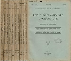Revue Internationale d'Agriculture Publication Mensuelle - Bulletin de renseignements économiques...