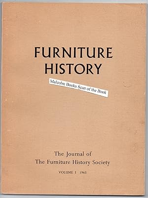 Furniture History. The Journal of The Furniture History Society. Volume vol.1 1965