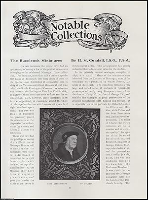 Imagen del vendedor de The Duke of Buccleuch (part 1) : Portrait Miniatures. An original article from The Connoisseur, 1916. a la venta por Cosmo Books