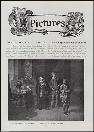 Seller image for John Zoffany (part 2), German Painter. An original article from The Connoisseur, 1918. for sale by Cosmo Books