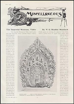 Seller image for The Imperial Museum, Tokio. An original article from The Connoisseur, 1918. for sale by Cosmo Books