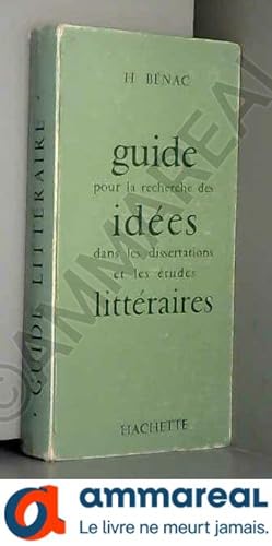 Seller image for Guide pour la recherche des ides Etudes littraires / Bnac, H. / Rf19222 for sale by Ammareal