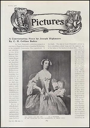 Imagen del vendedor de A Conversation Piece, by Joseph Highmore, English Painter. An original article from The Connoisseur, 1918. a la venta por Cosmo Books