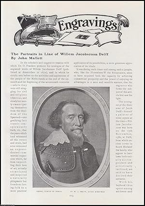 Image du vendeur pour The Portraits in Line of Willem Jacobszoon Delff, Dutch Painter. An original article from The Connoisseur, 1920. mis en vente par Cosmo Books