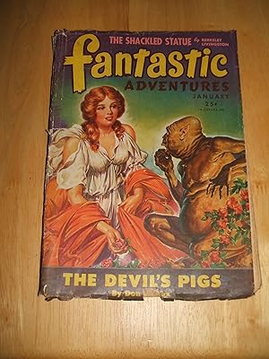 Bild des Verkufers fr Fantastic Adventures January 1945 zum Verkauf von biblioboy