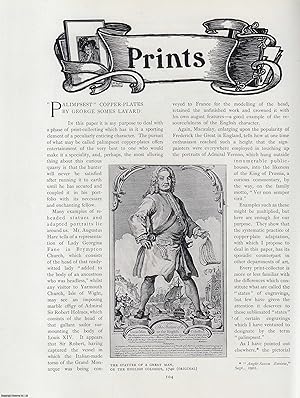 Image du vendeur pour Palimpsest Copper-Plates. An original article from The Connoisseur, 1902. mis en vente par Cosmo Books