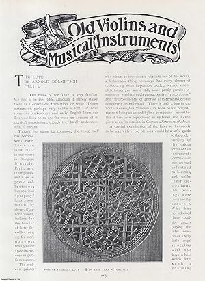 Image du vendeur pour The Lute (musical instrument) (part 1). An original article from The Connoisseur, 1904. mis en vente par Cosmo Books