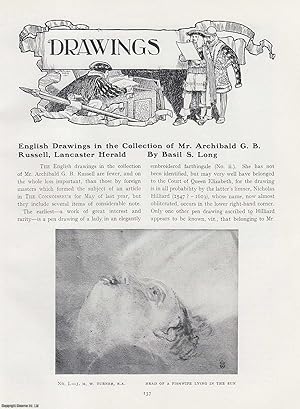 Imagen del vendedor de English Drawings in The Collection of Mr. Archibald G.B. Russell, Lancaster Herald. An original article from The Connoisseur, 1924. a la venta por Cosmo Books