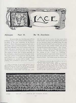 Imagen del vendedor de Alencon Lace (Part 2). An original article from The Connoisseur, 1906. a la venta por Cosmo Books