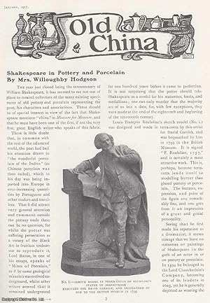 Image du vendeur pour Shakespeare in Pottery and Porcelain. An original article from The Connoisseur, 1917. mis en vente par Cosmo Books