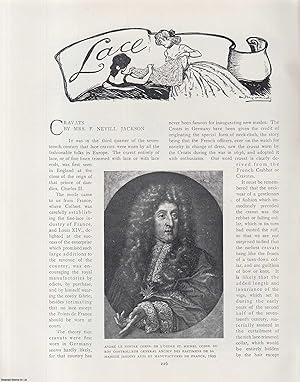 Imagen del vendedor de Lace Cravats (worn by fashionable folks in Europe). An original article from The Connoisseur, 1904. a la venta por Cosmo Books