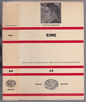 Seller image for Rime. A cura di Gianfranco Contini for sale by Graphem. Kunst- und Buchantiquariat