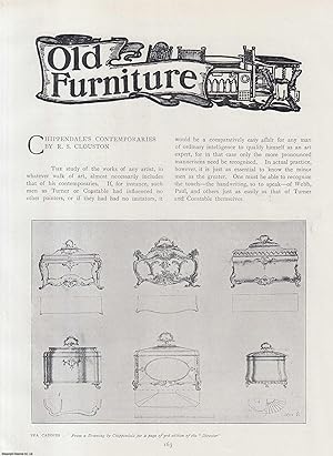 Imagen del vendedor de Thomas Chippendale's Contemporaries (cabinet maker). An original article from The Connoisseur, 1904. a la venta por Cosmo Books