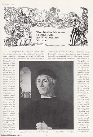 Imagen del vendedor de The Boston Museum of Fine Arts. An original article from The Connoisseur, 1917. a la venta por Cosmo Books