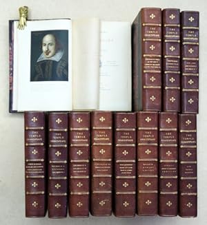 Bild des Verkufers fr The Works of Shakespeare (12 Bde., compl.) (The Larger Temple Shakespeare). With many illustrations, antiquarian and topographical. With glossary and notes. zum Verkauf von antiquariat peter petrej - Bibliopolium AG