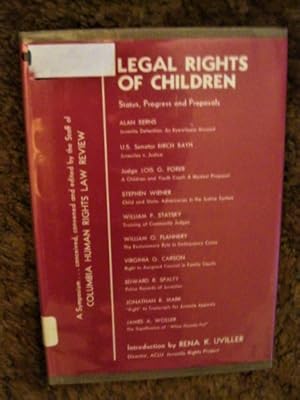 Image du vendeur pour Legal rights of children: status, progress, and proposals; mis en vente par My November Guest Books