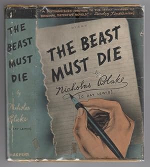 Imagen del vendedor de The Beast Must Die by Nicholas Blake (First Edition) Otto Penzler a la venta por Heartwood Books and Art