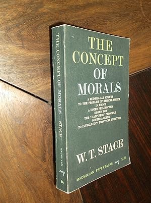 Image du vendeur pour The Concept of Morals mis en vente par Barker Books & Vintage