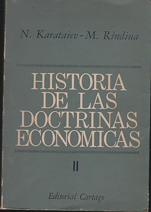 Imagen del vendedor de HISTORIA DE LAS DOCTRINAS ECONOMICAS . TOMO II a la venta por Librera Hijazo