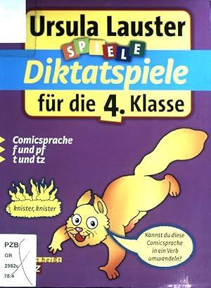 Bild des Verkufers fr Diktatspiele fr die 4. Klasse; Comicsprache, f und pf, t und tz zum Verkauf von books4less (Versandantiquariat Petra Gros GmbH & Co. KG)