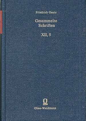 Bild des Verkufers fr Gesammelte Schriften; Band XII, 5; Tagebcher von Friedrich von Gentz (1829 - 1831) zum Verkauf von Bcherhandel-im-Netz/Versandantiquariat