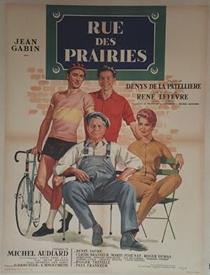 "RUE DES PRAIRIES" Réalisé par Denys DE LA PATELLIÈRE avec Jean GABIN, Claude BRASSEUR, Marie-Jos...