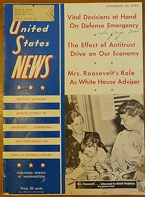 The United States News: December 20, 1940 - Volume IX No. 25