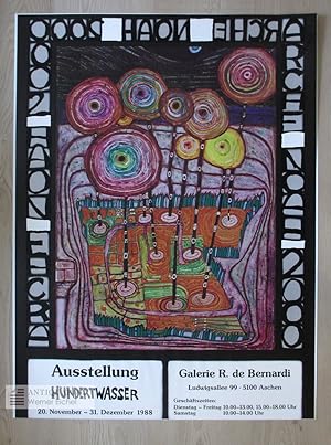 Arche Noah 2000 - Ausstellung Galerie R. de Bernardi 1988 - Plakat Poster.