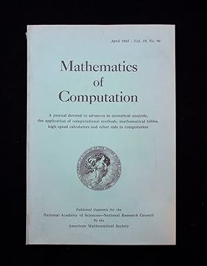 Algorithm for the Machine Calculation of Complex Fourier Series [within] Mathematics of Computati...