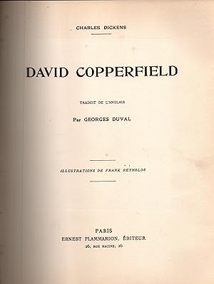 Image du vendeur pour David Copperfield mis en vente par JP Livres