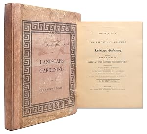 Image du vendeur pour Observations on the Theory and Practice of Landscape Gardening. Including Some Remarks on Grecian and Gothic Architecture mis en vente par James Cummins Bookseller, ABAA