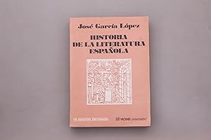 HISTORIA DE LA LITERATURA ESPANOLA.