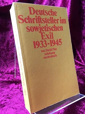Bild des Verkufers fr Deutsche Schriftsteller im sowjetischen Exil 1933 - 1945. Aus dem Amerikanischen von Lore Brggemann. zum Verkauf von Antiquariat Hecht