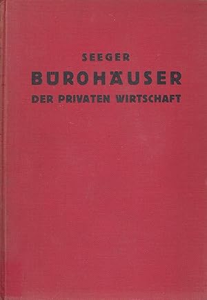 Bild des Verkufers fr Brohuser Der Privaten Wirtschaft Von Dr. Ing. Hermann Seeger zum Verkauf von Stefan Schuelke Fine Books